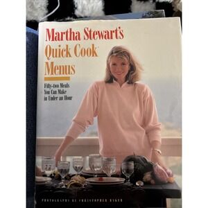 Vintage 1988‎ Martha Stewart's Quick Cook Meals HC/DJ 1st/1st USA